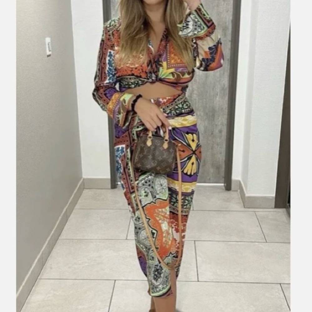 Zara Multicolor Patterned Set - image 3